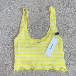 Urban Outfitters Yellow Crop Top Tank